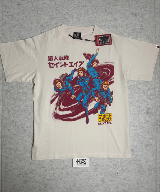 BAPE X SAINT MXXXXXX APE SQUADRON TEE