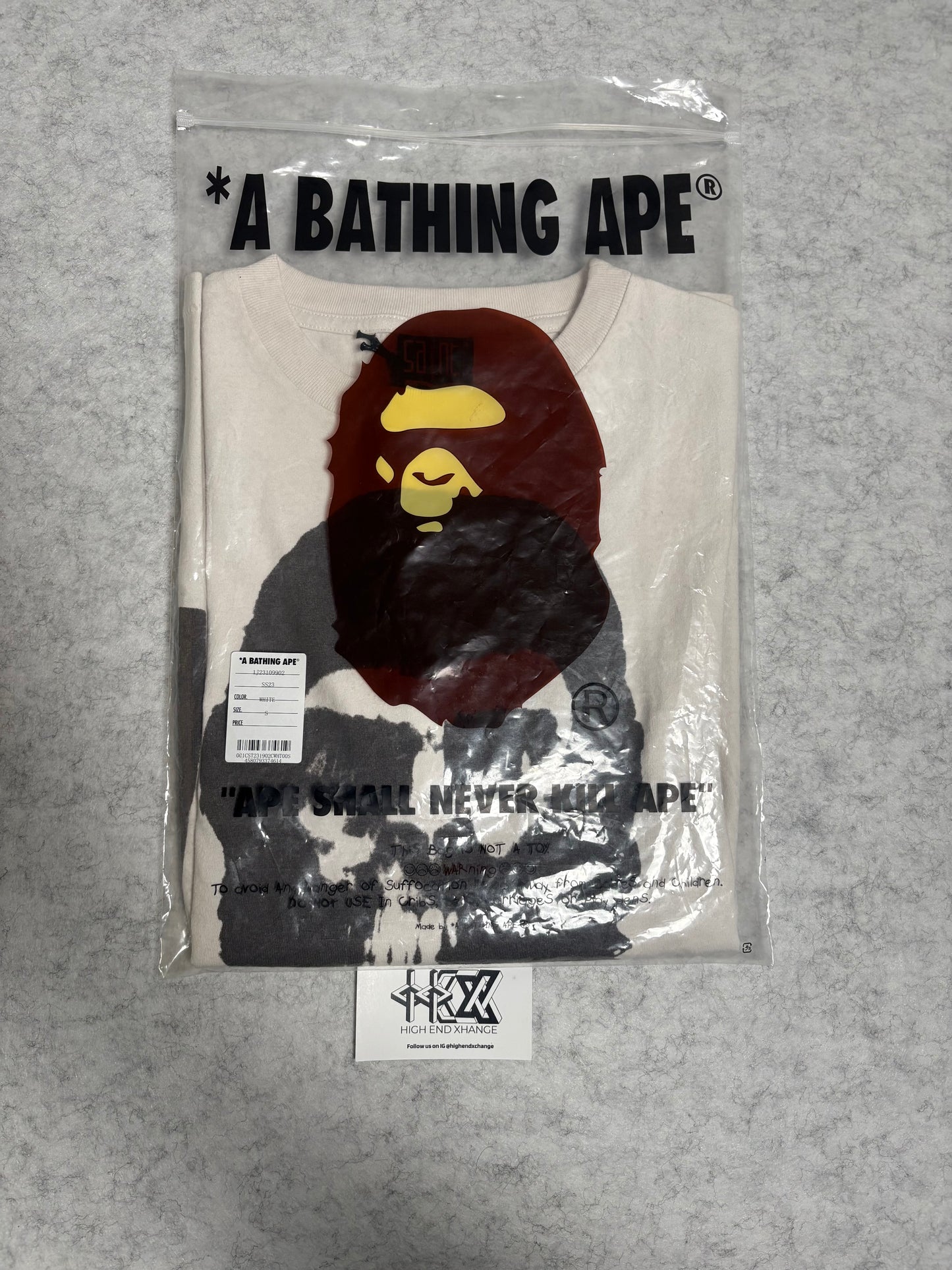 BAPE X SAINT MXXXXXX APE SKULLTEE