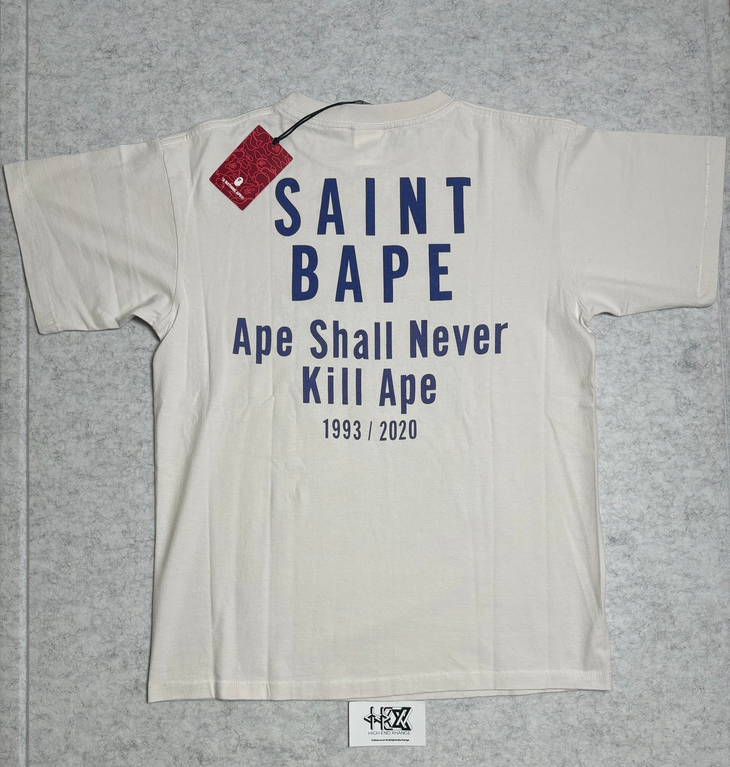 BAPE X SAINT MXXXXXX APE SKULLTEE