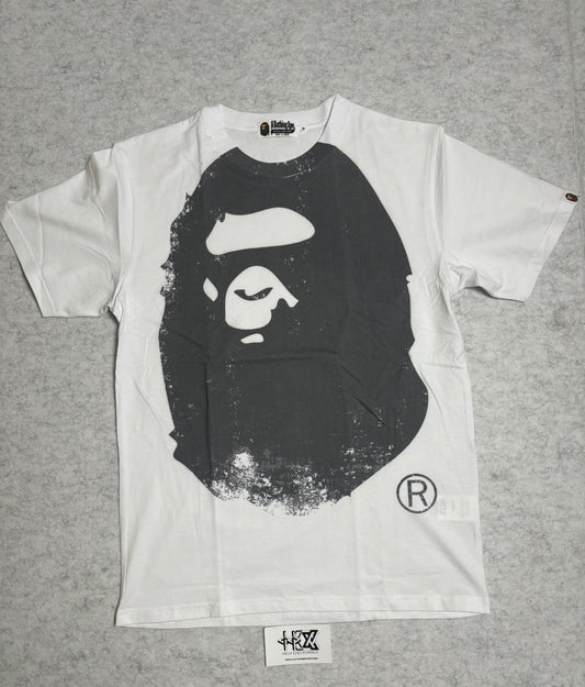 BAPE Overprinted Ape Head "White"