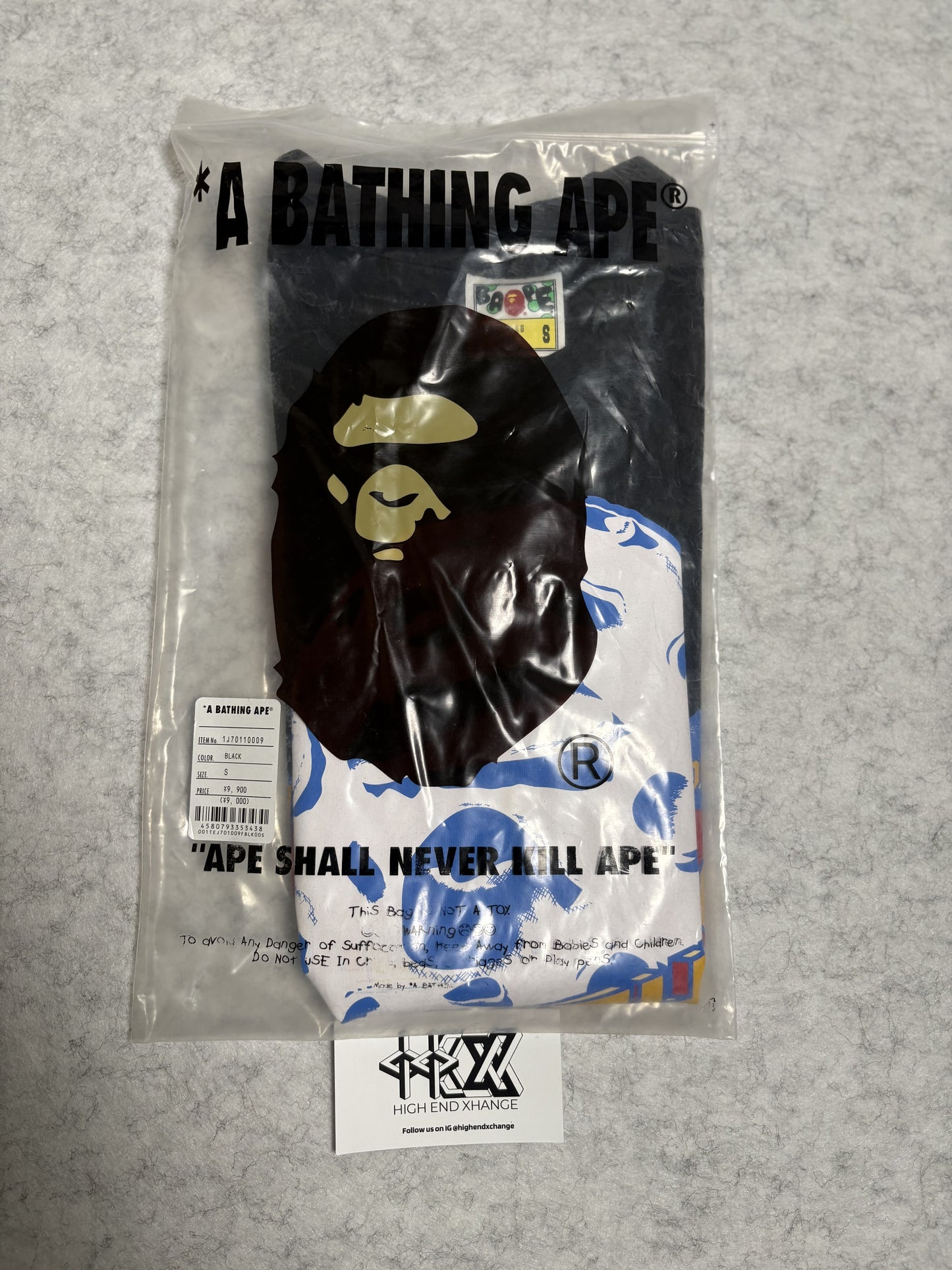 BAPE Moon Ape Head Tee "Black"